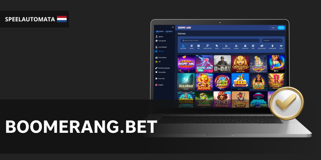 Boomerang.bet is een casino voor spelers zonder iDIN en biedt meer dan 4.200 spellen aan spelers uit Nederland